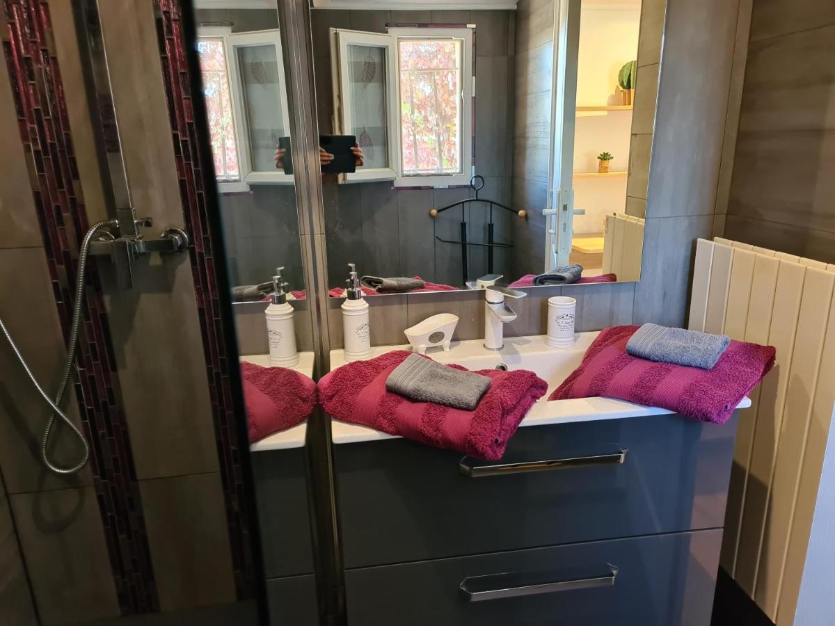 3 indépendants dans villa avec piscine terrasse, jardin, parking clos, wifi Meyreuil Esterno foto